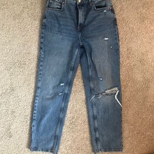 Free People cropped straight jeans
